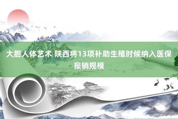 大胆人体艺术 陕西将13项补助生殖时候纳入医保报销规模