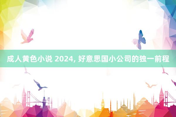 成人黄色小说 2024, 好意思国小公司的独一前程