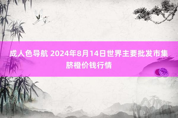 成人色导航 2024年8月14日世界主要批发市集脐橙价钱行情