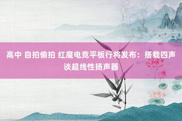 高中 自拍偷拍 红魔电竞平板行将发布：搭载四声谈超线性扬声器