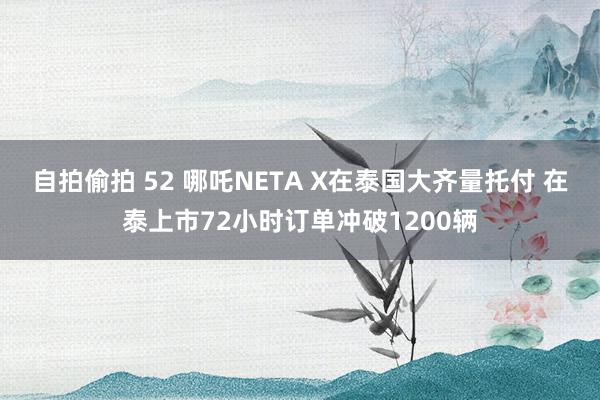 自拍偷拍 52 哪吒NETA X在泰国大齐量托付 在泰上市72小时订单冲破1200辆