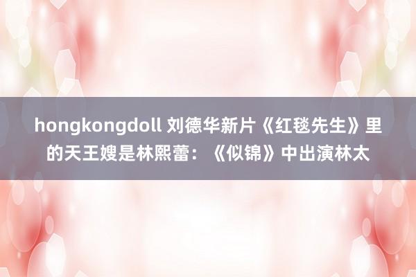 hongkongdoll 刘德华新片《红毯先生》里的天王嫂是林熙蕾：《似锦》中出演林太