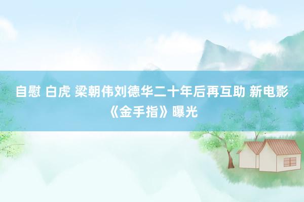 自慰 白虎 梁朝伟刘德华二十年后再互助 新电影《金手指》曝光
